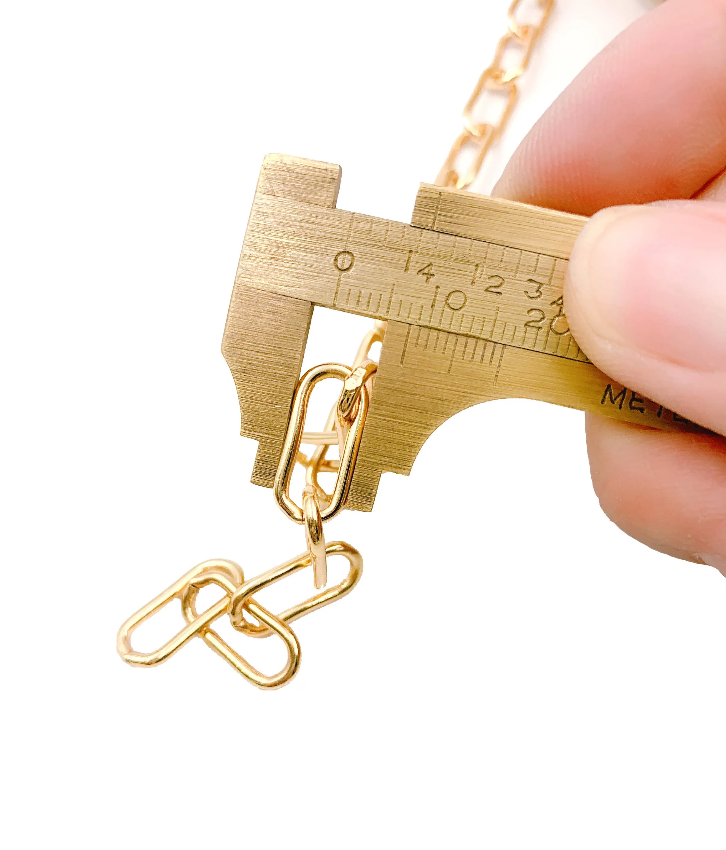 Paperclip Chain Necklace Chain by Foot, CH097