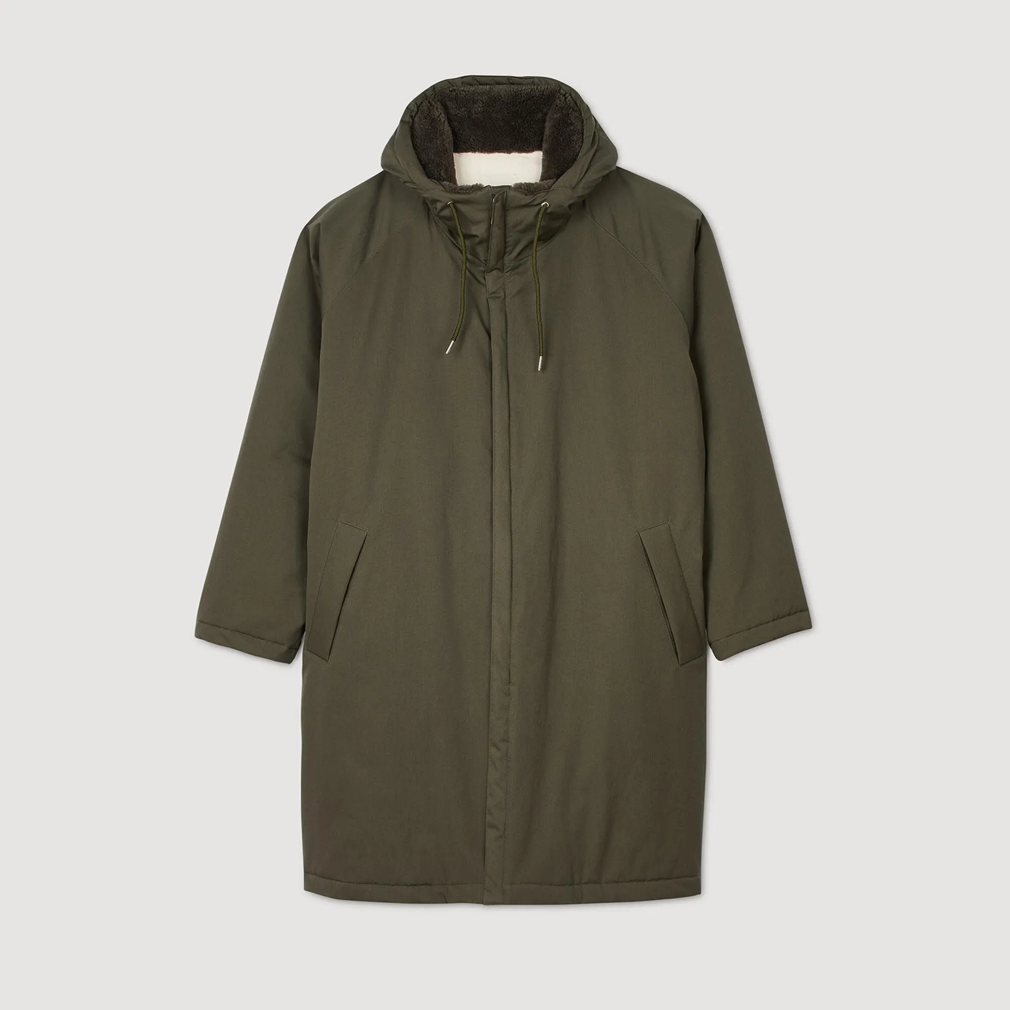 Parka Mouton Hooded Parka Olive Green