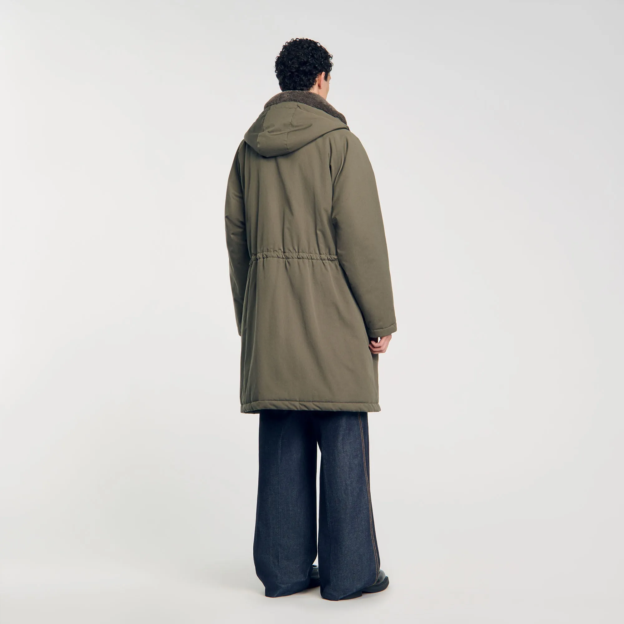 Parka Mouton Hooded Parka Olive Green