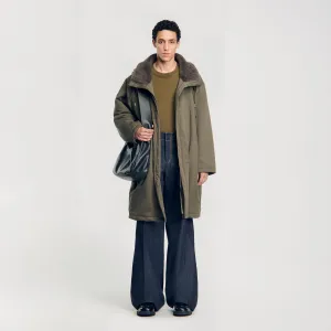 Parka Mouton Hooded Parka Olive Green
