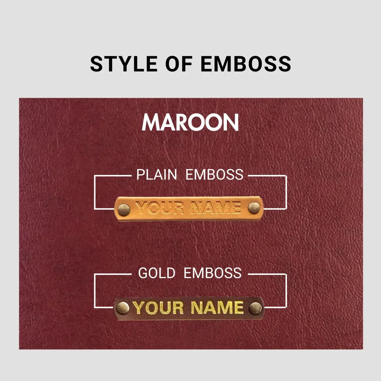 PERSONALISED KEYCHAIN - MAROON