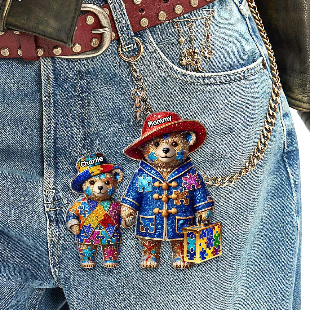 Personalized Gifts For Autism Mom Keychain, Mama Bear 04tgti220325