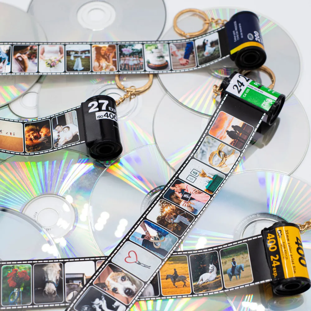 Personalized Photoroll Keychain With Photos Dog