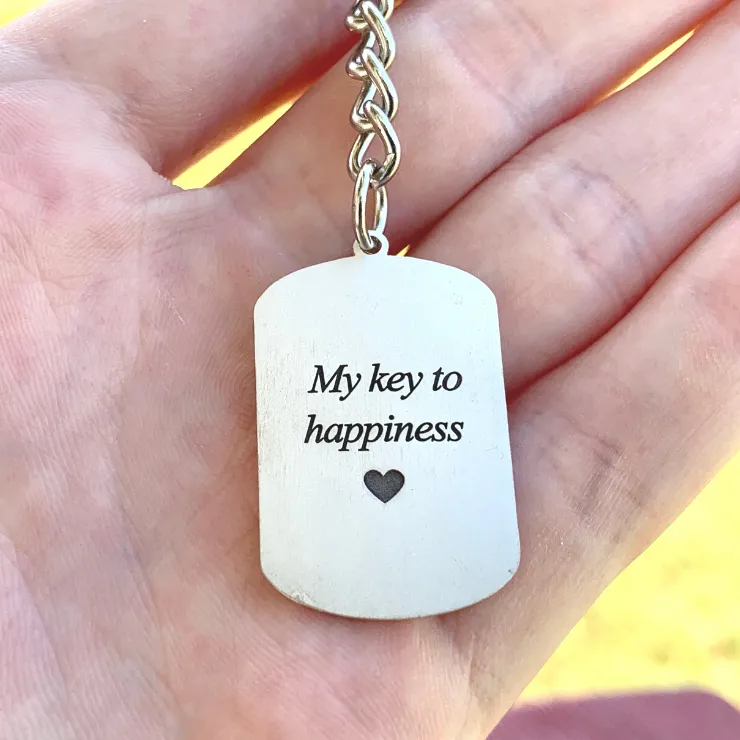 Photo Engraved Keychain