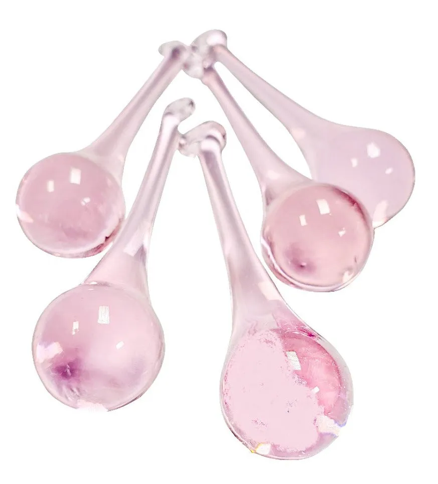 Pink Raindrop Chandelier Crystals, Pack of 5