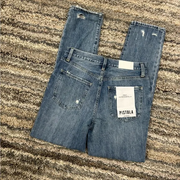 Pistola High Rise Relaxed Jeans Sz 26 | Pistola Presley High Rise Relaxed Roller
