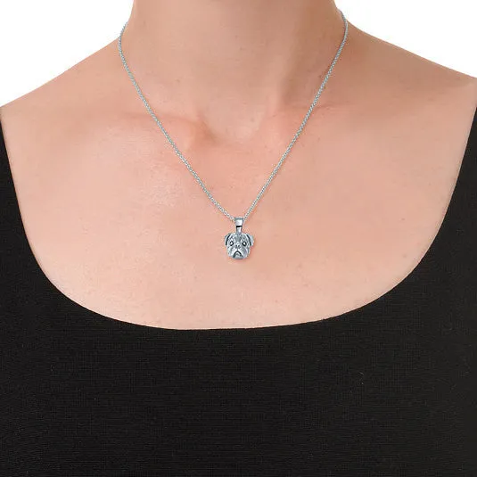 Pug Breed Jewelry Puppy Face Charm