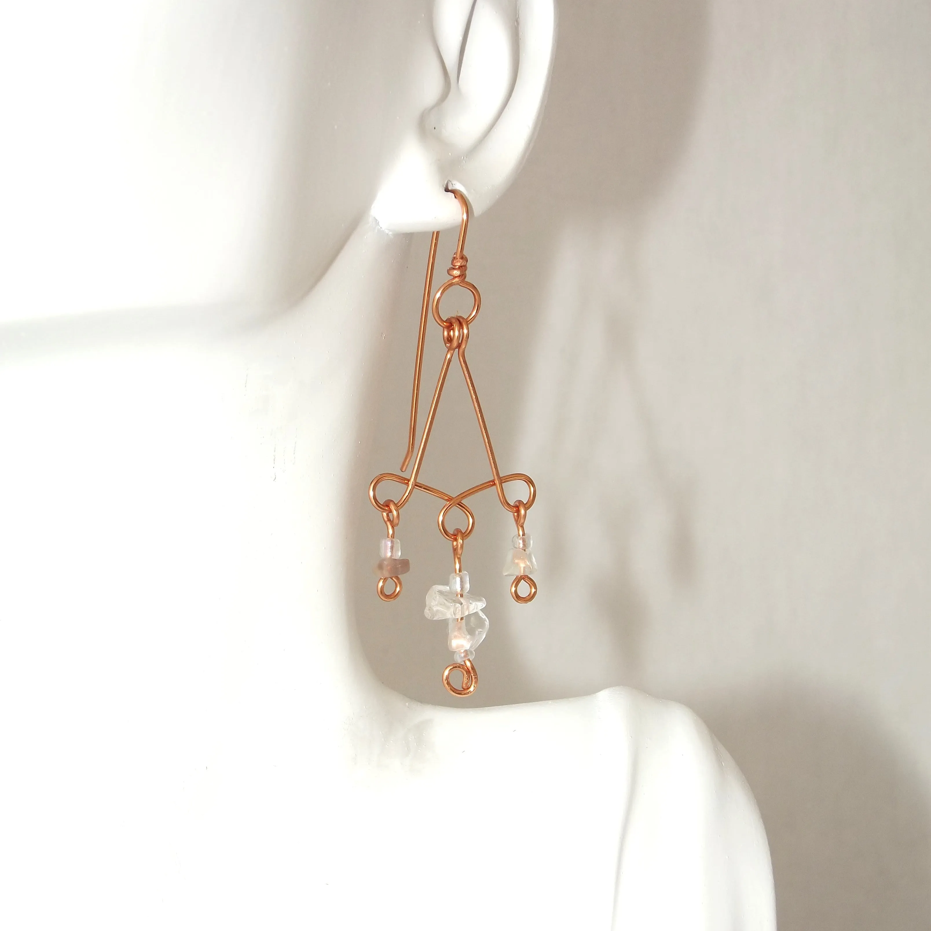 Quartz Chandelier Earrings