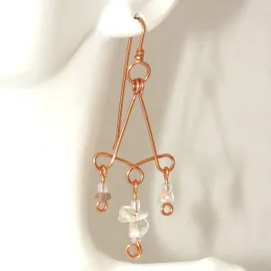 Quartz Chandelier Earrings