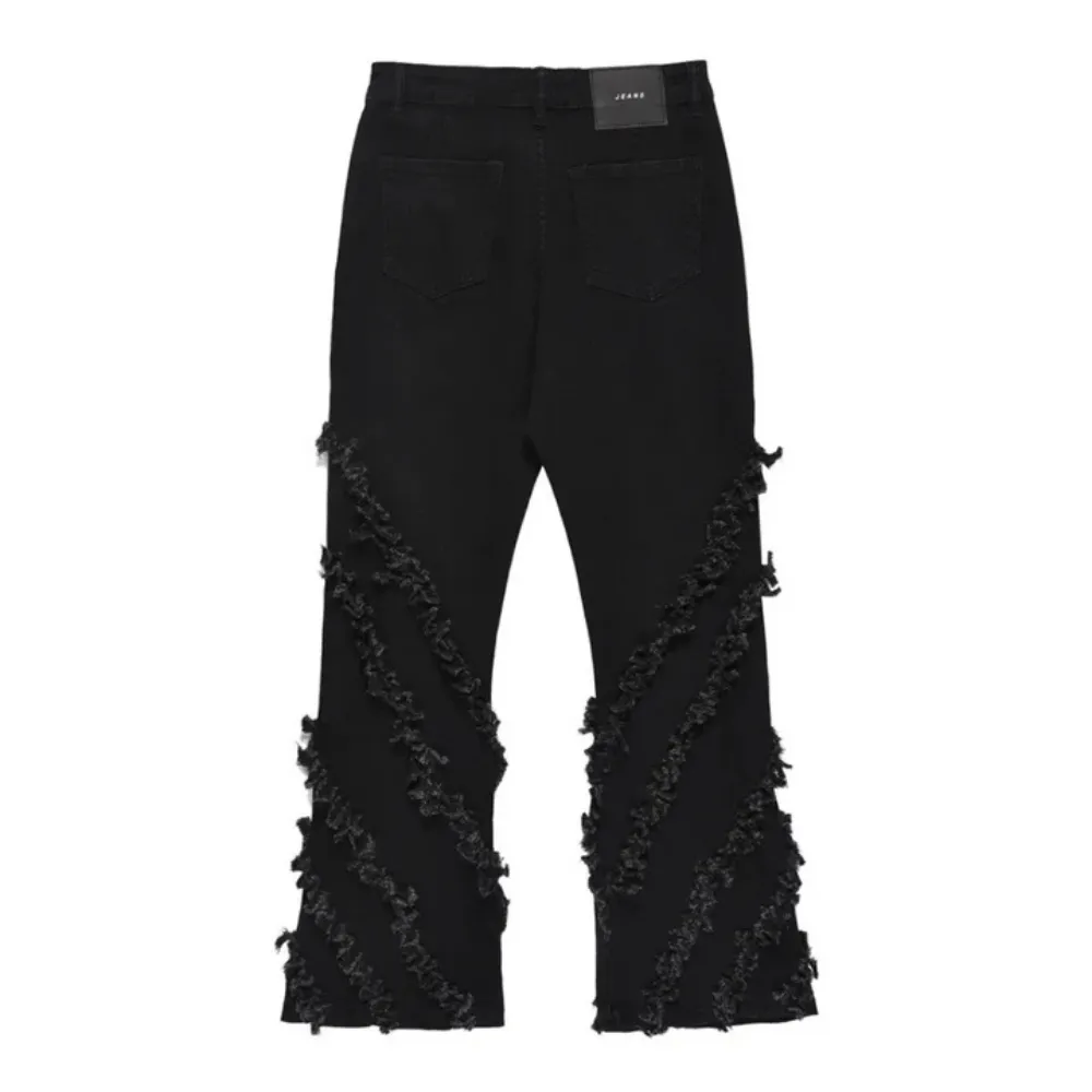 "Punk Raw Edge Bootcut" Jeans