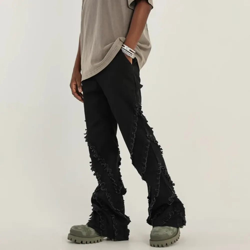"Punk Raw Edge Bootcut" Jeans