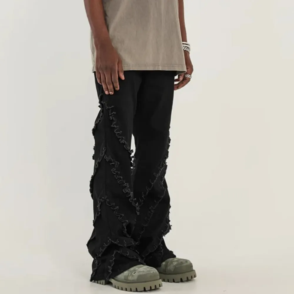 "Punk Raw Edge Bootcut" Jeans