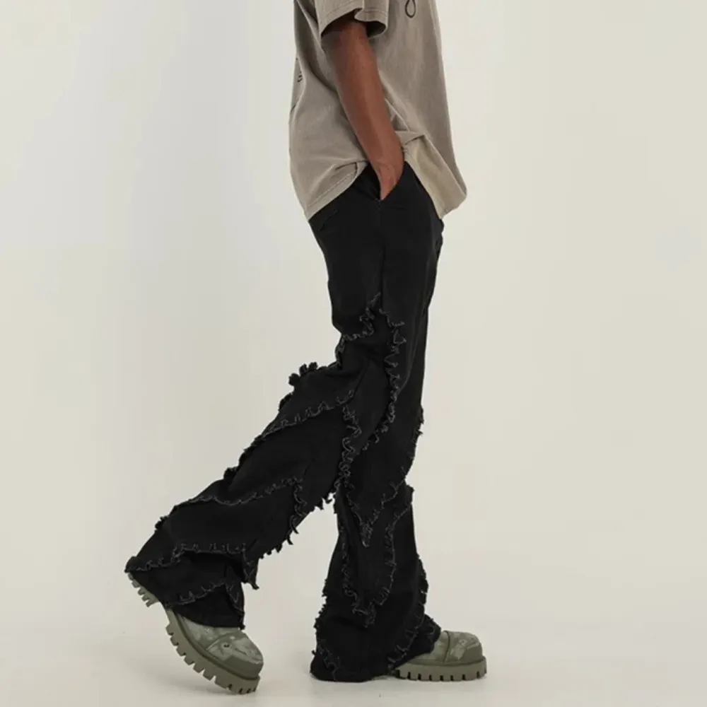 "Punk Raw Edge Bootcut" Jeans
