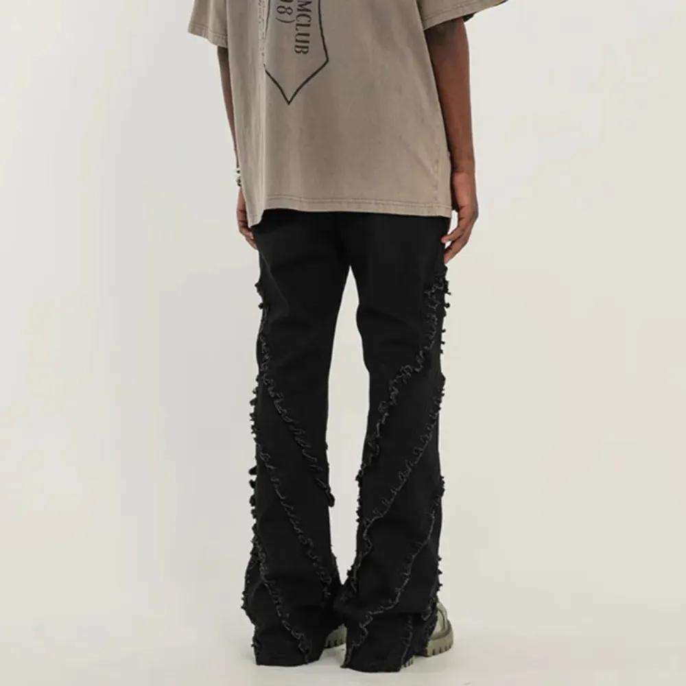 "Punk Raw Edge Bootcut" Jeans
