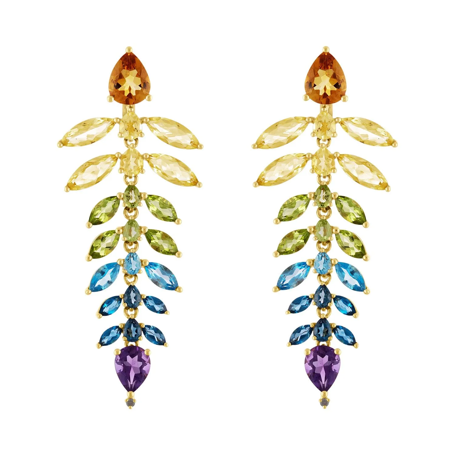 Rainbow Chandelier Earrings