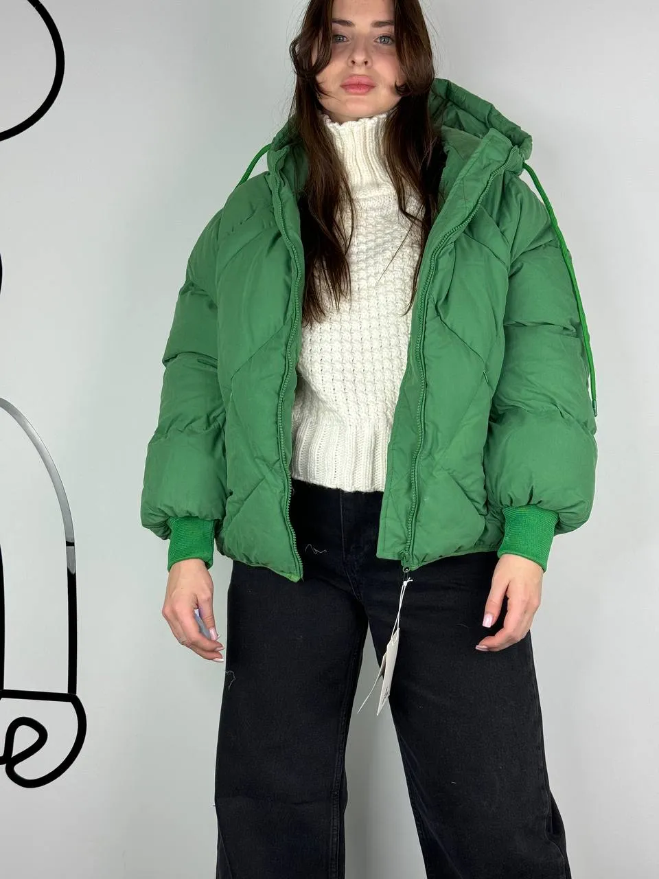 Red matte down jacket