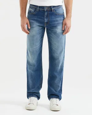 RELAXED FIT HIGH-RISE LIGHT JEANS IN MEDIUM WASH RL0013