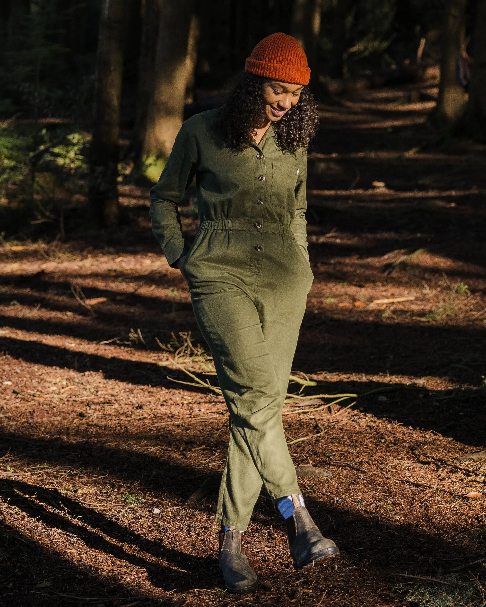 Resonate Boiler Suit - Khaki Green