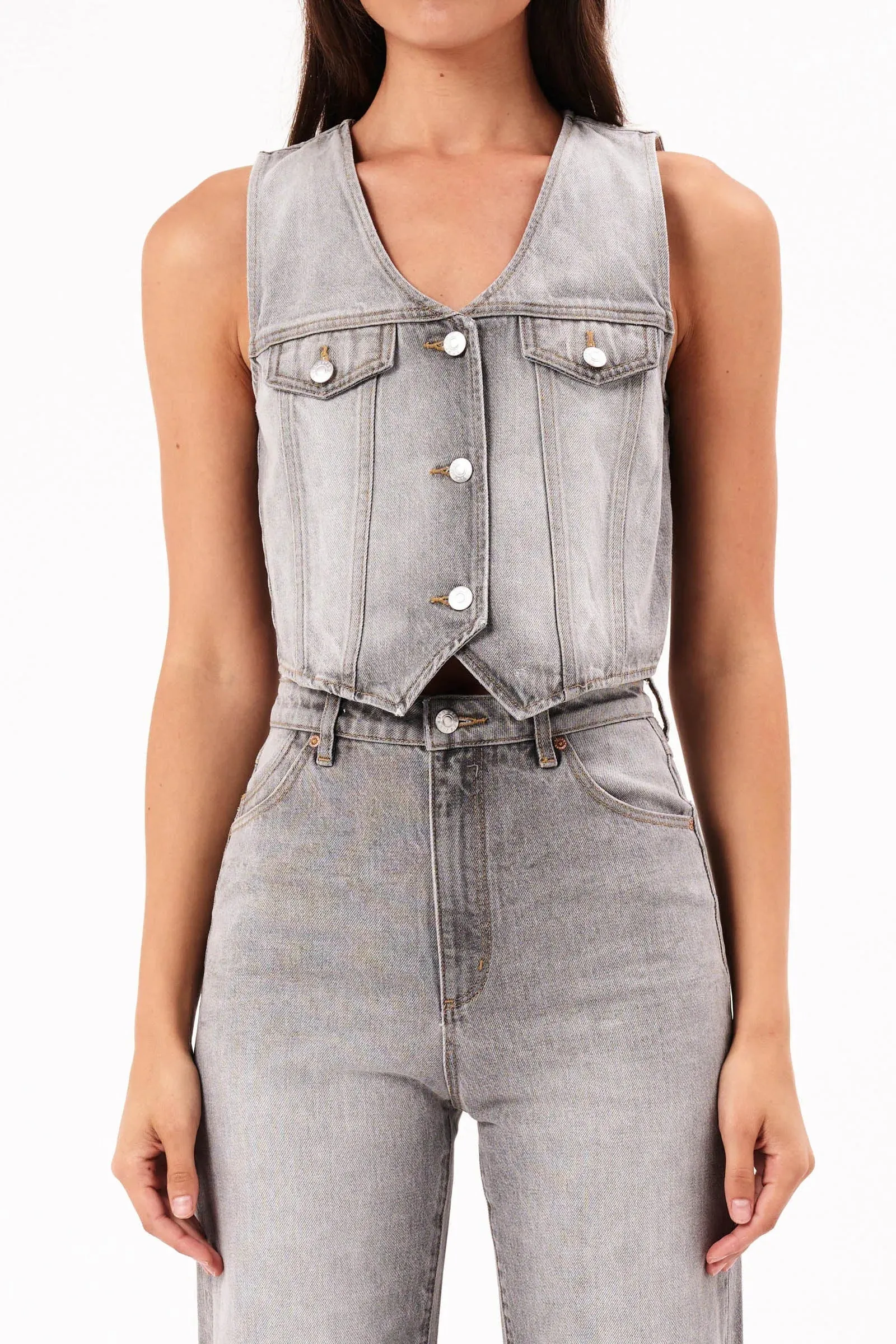 Rolla's - Morgan Vest (Stone Grey)