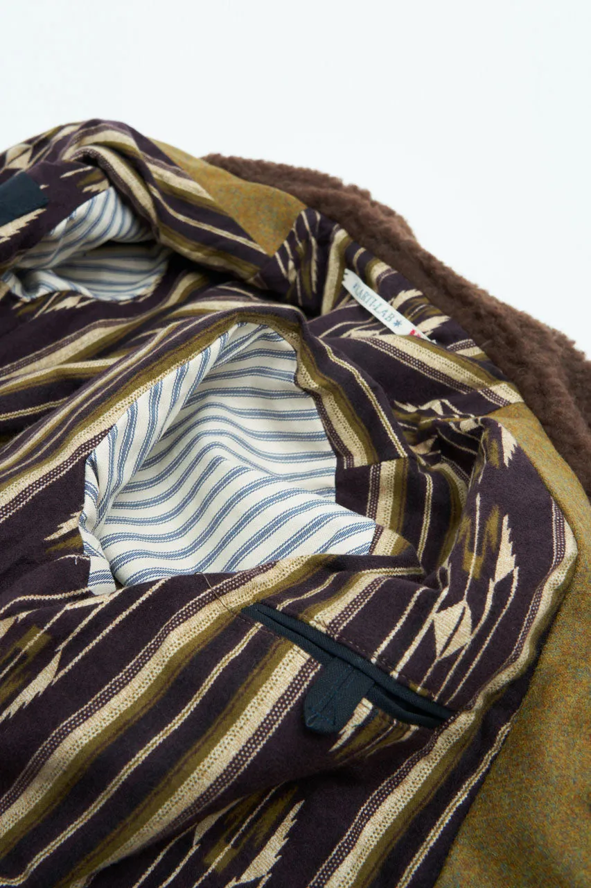 Scarti Lab Cossack Jacket 707F-SE430 Melton Wool Khaki
