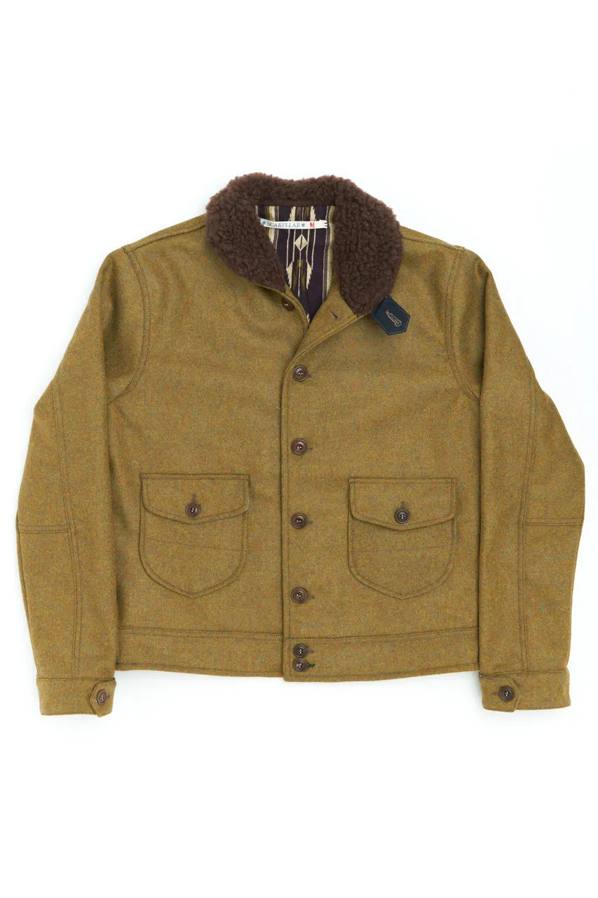 Scarti Lab Cossack Jacket 707F-SE430 Melton Wool Khaki