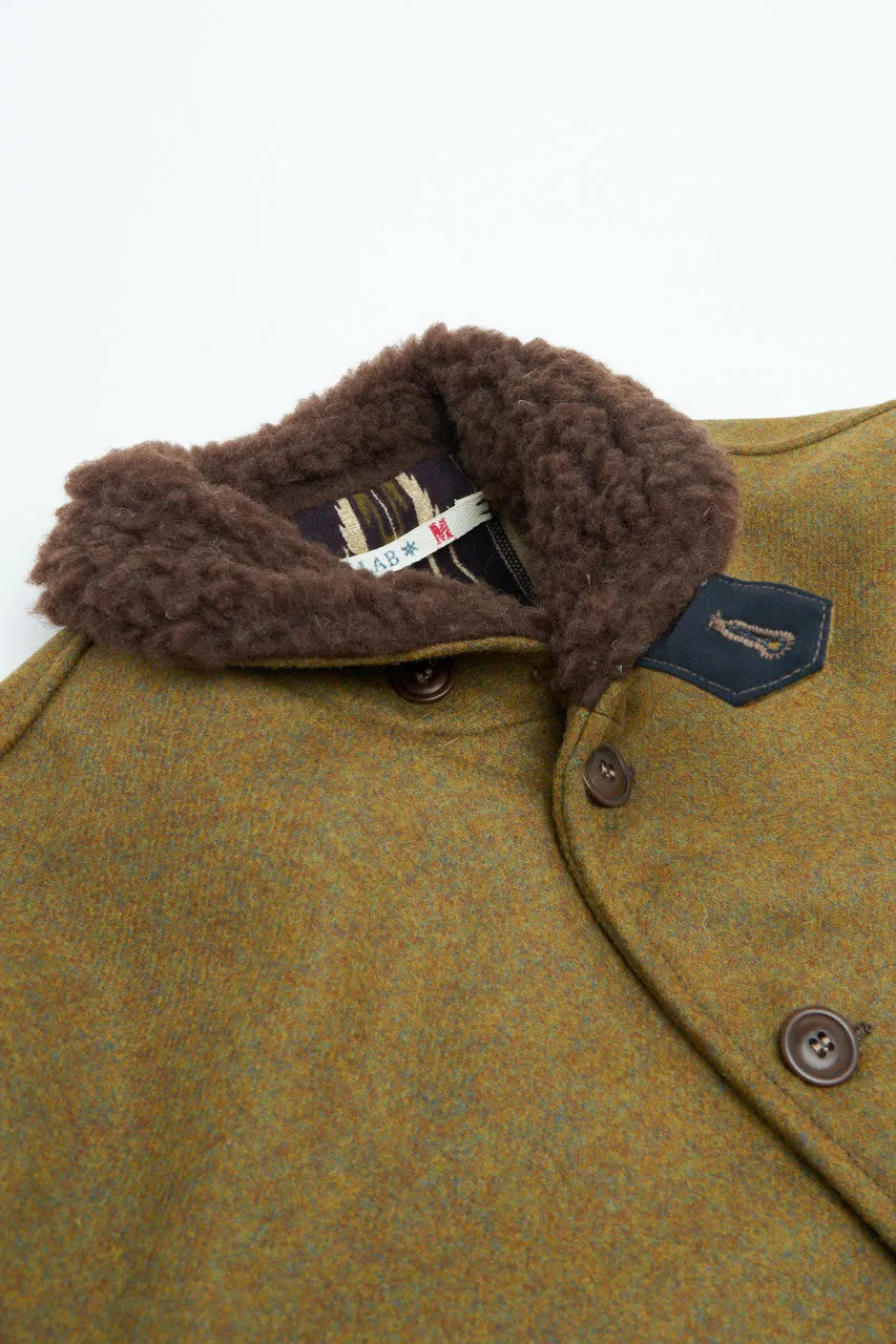 Scarti Lab Cossack Jacket 707F-SE430 Melton Wool Khaki