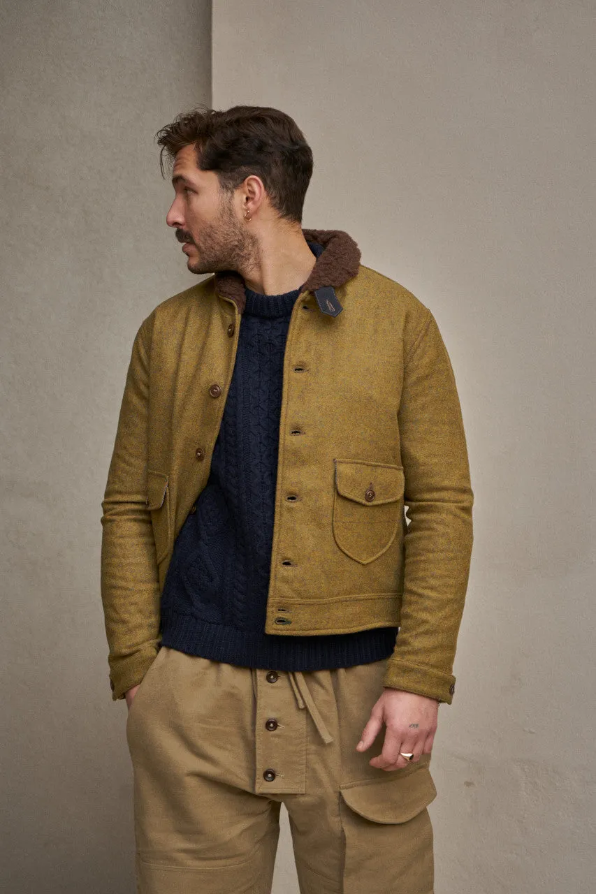 Scarti Lab Cossack Jacket 707F-SE430 Melton Wool Khaki