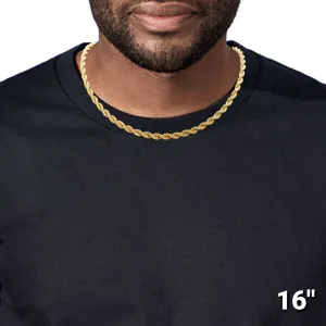 Seoul Stone Gold Rope Chain (4mm)