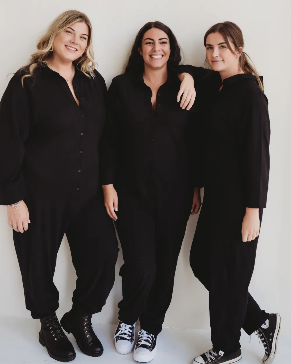 Shana Black Collared Jumpsuit