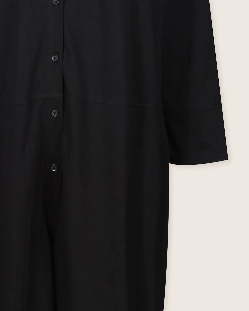 Shana Black Collared Jumpsuit