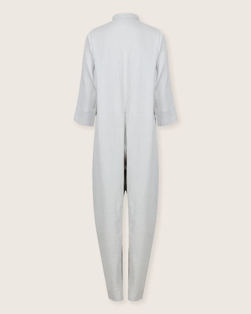 Shana Sky Blue Collared Jumpsuit