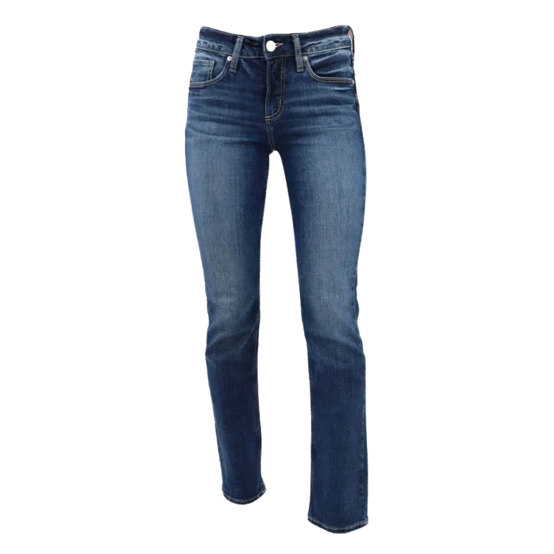 Silver Jean Suki Mid Rise Slim Bootcut - Blue