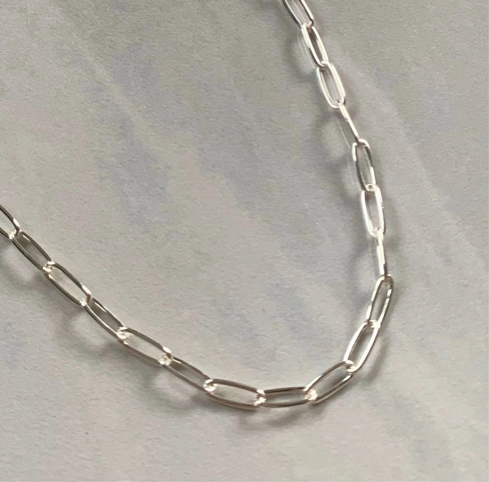 Silver PaperClip Chain Bracelet