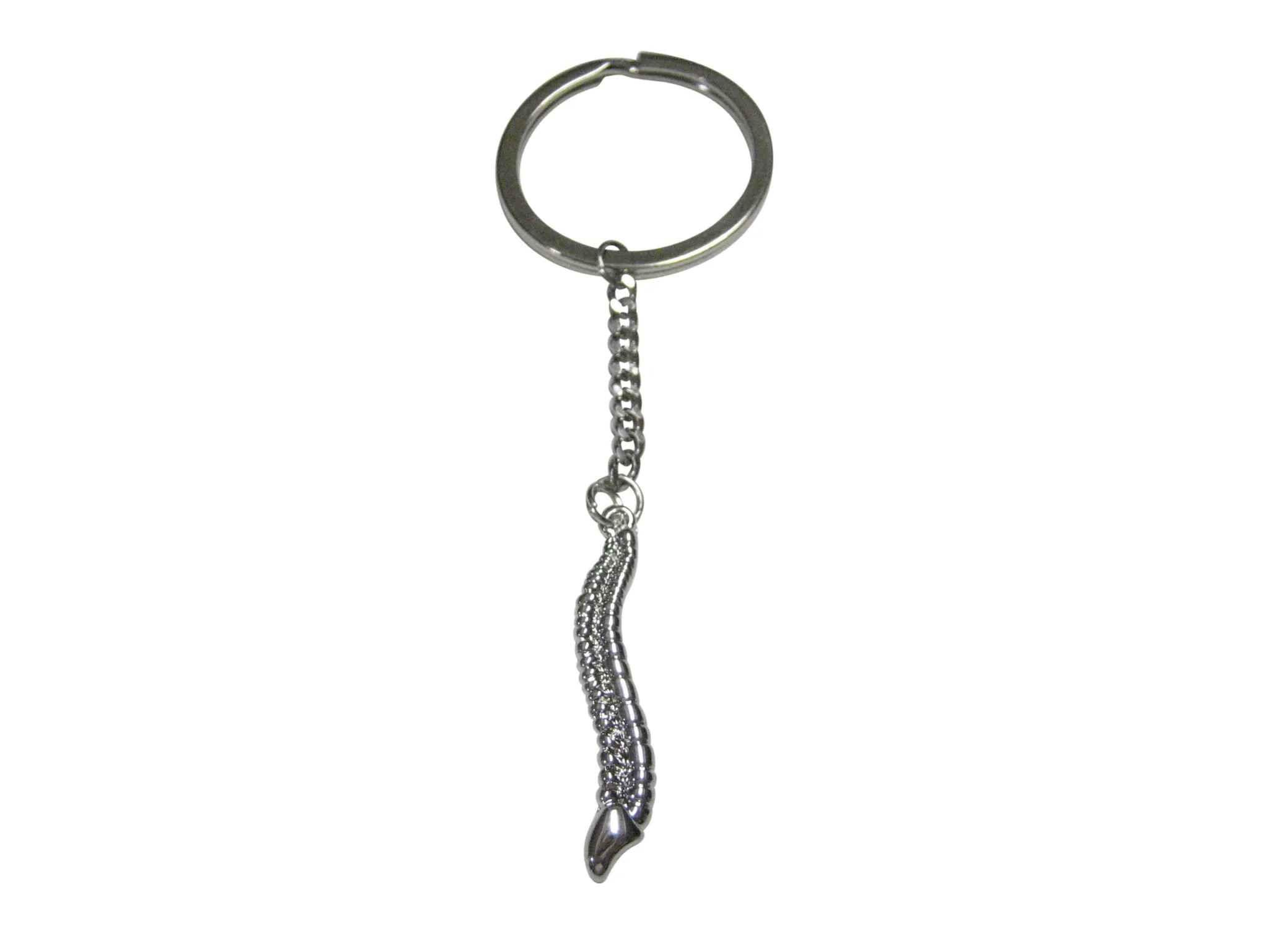 Silver Toned Medical Anatomical Cervical Vertebrae Bone Pendant Keychain