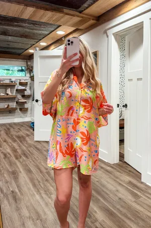 Sol Janeiro Oversized Button Down Romper