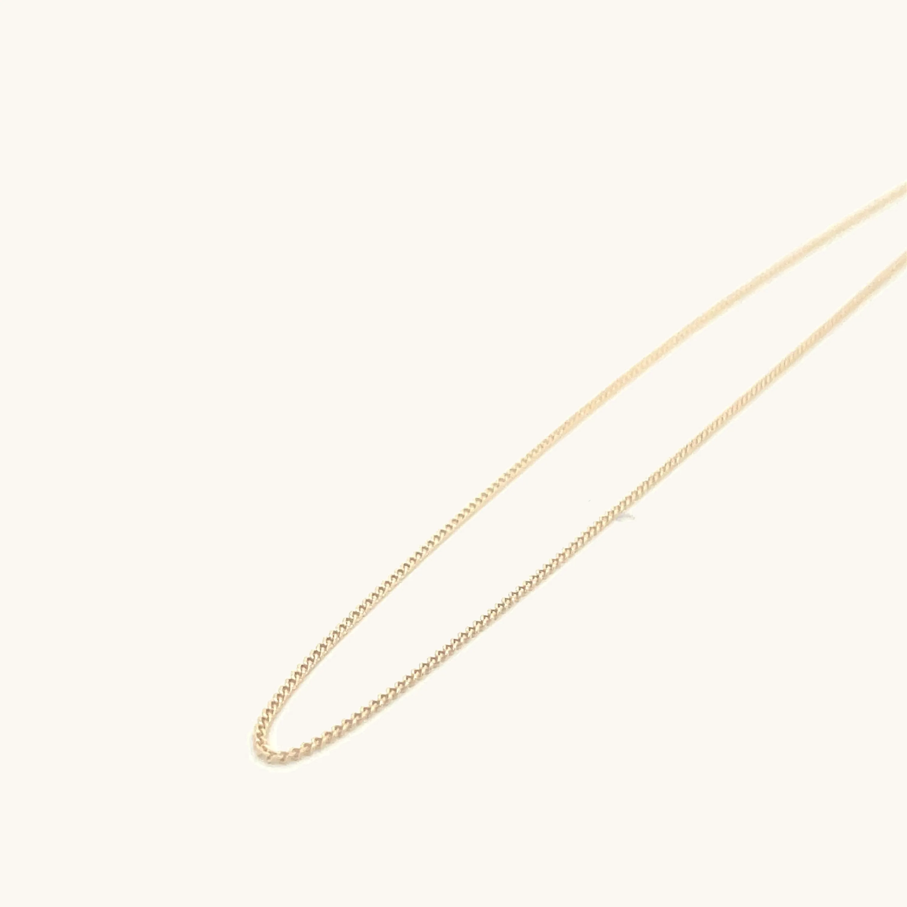 SOLID 14K YELLOW GOLD 16-18" ADJUSTABLE CABLE CHAIN