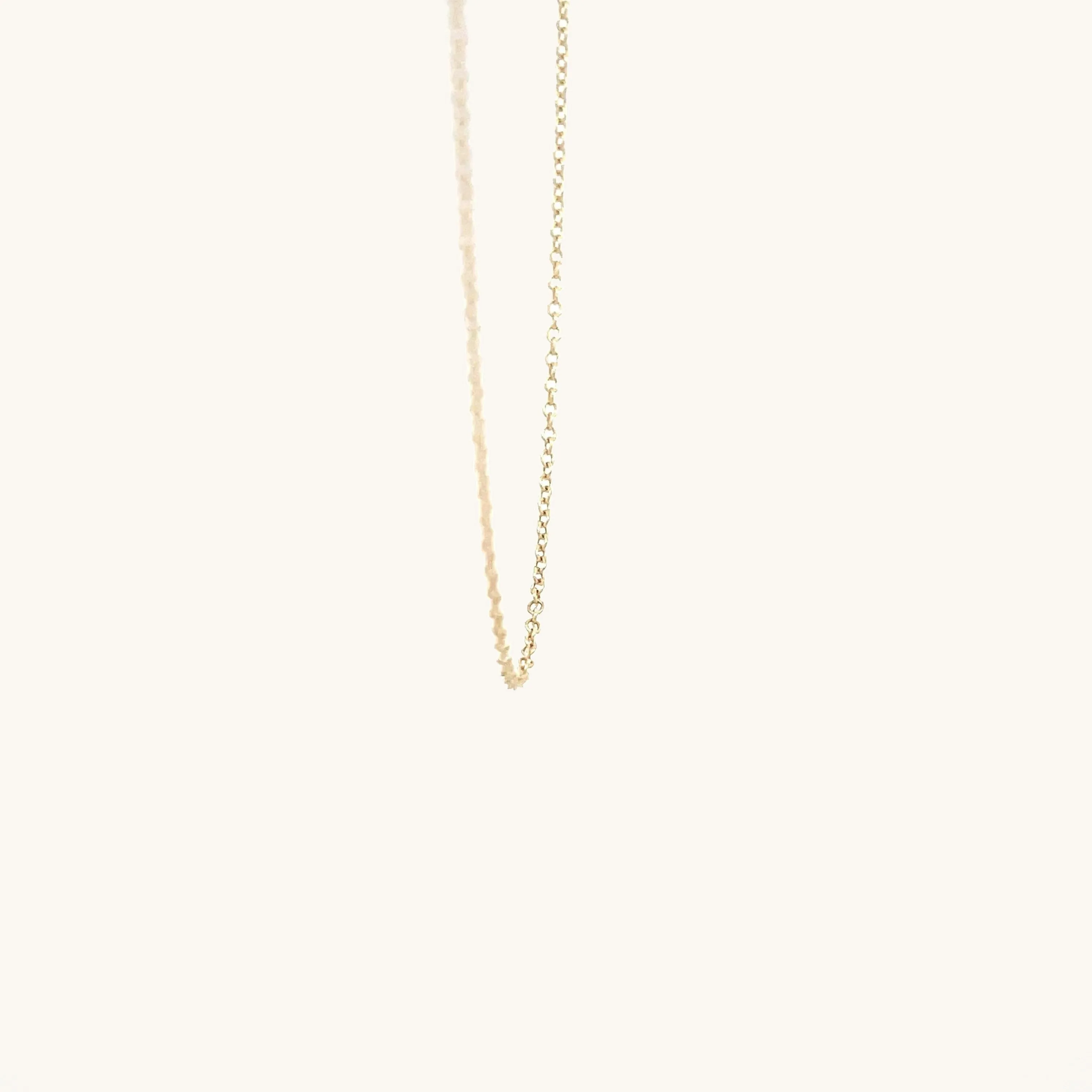 SOLID 14K YELLOW GOLD 16-18" ADJUSTABLE CABLE CHAIN
