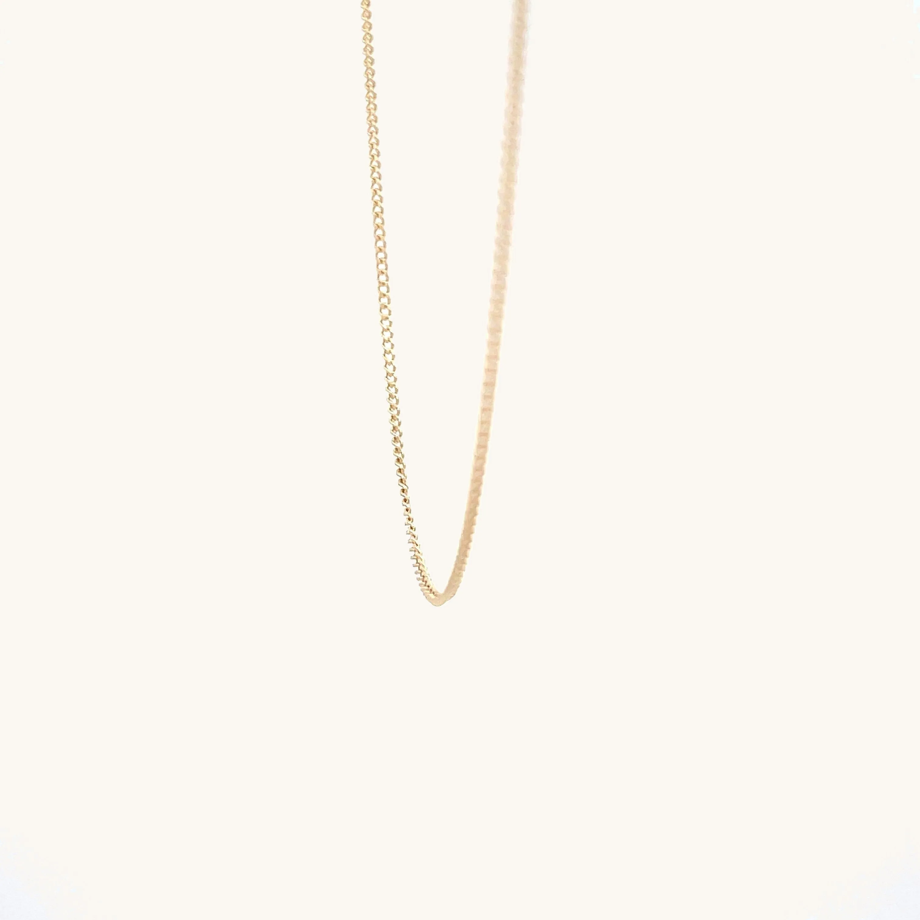 SOLID 14K YELLOW GOLD 16-18" ADJUSTABLE CABLE CHAIN