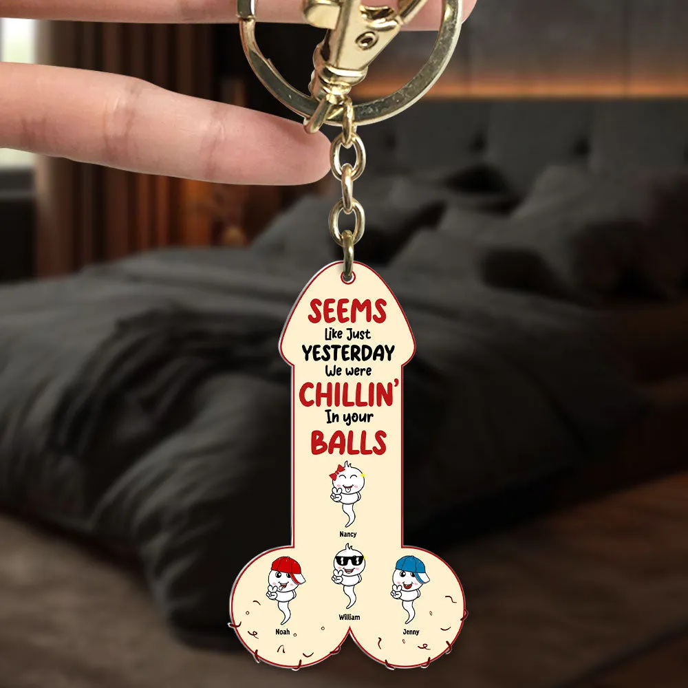 Sperm Dad Keychain - Personalized Gifts For Dad 03ohti190525