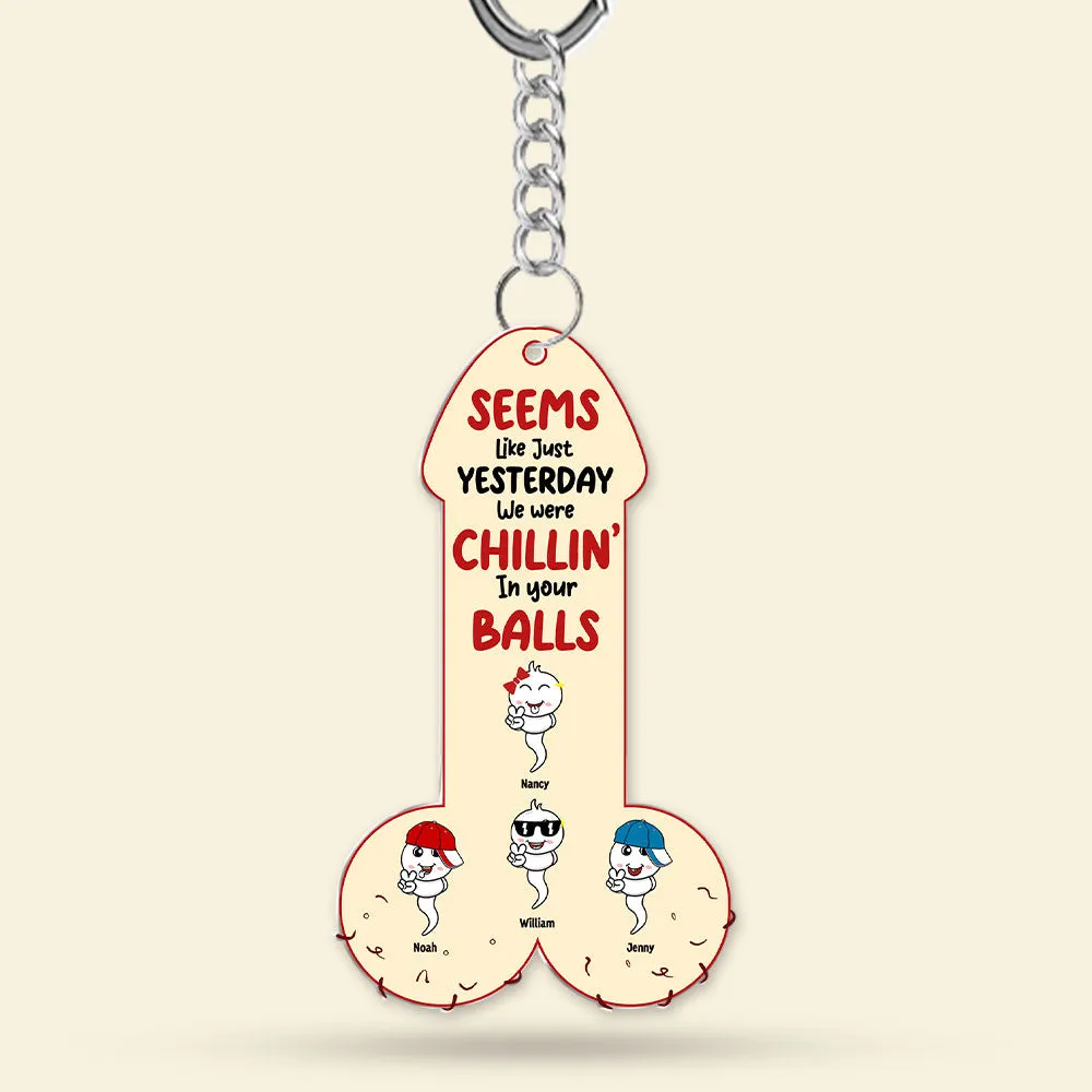 Sperm Dad Keychain - Personalized Gifts For Dad 03ohti190525