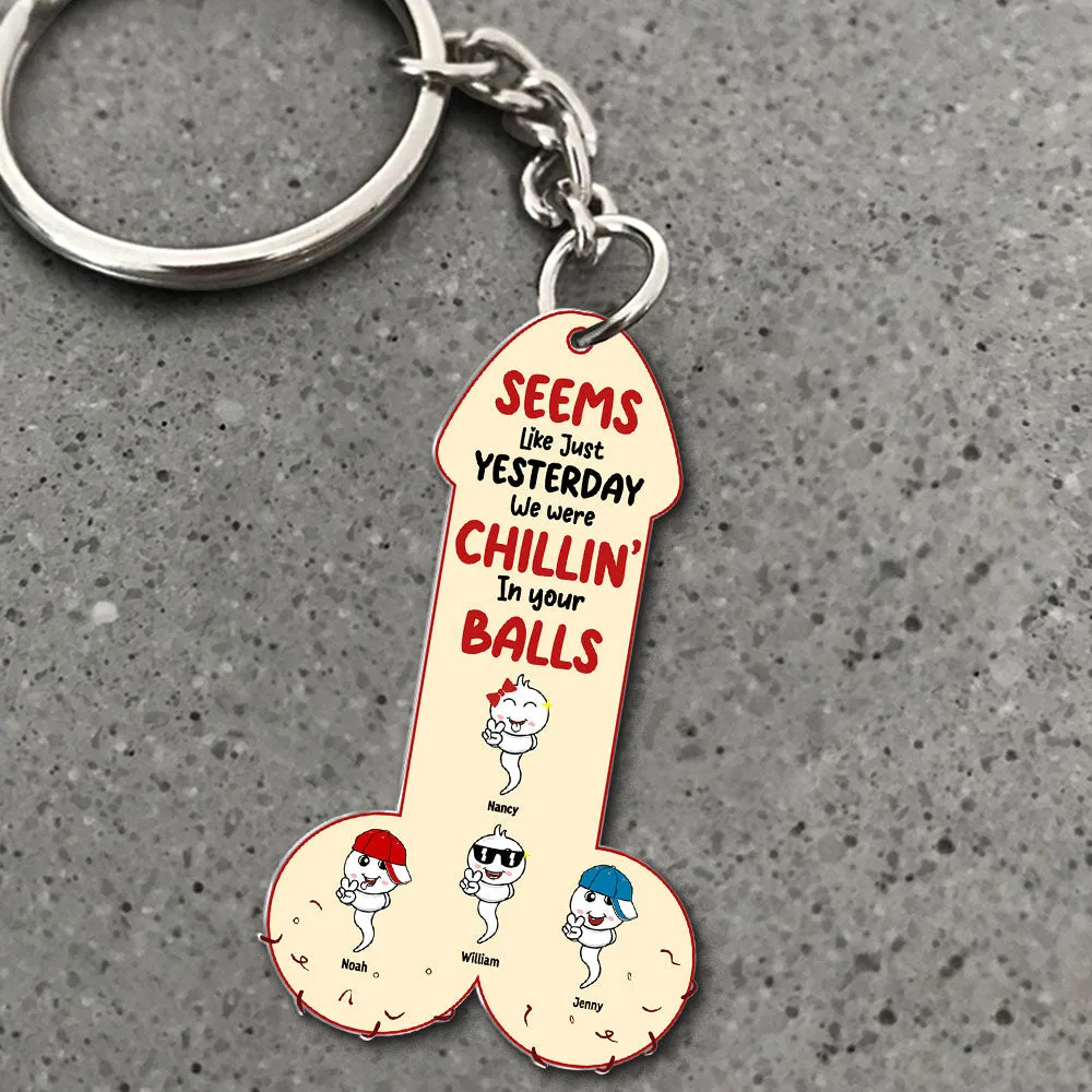 Sperm Dad Keychain - Personalized Gifts For Dad 03ohti190525
