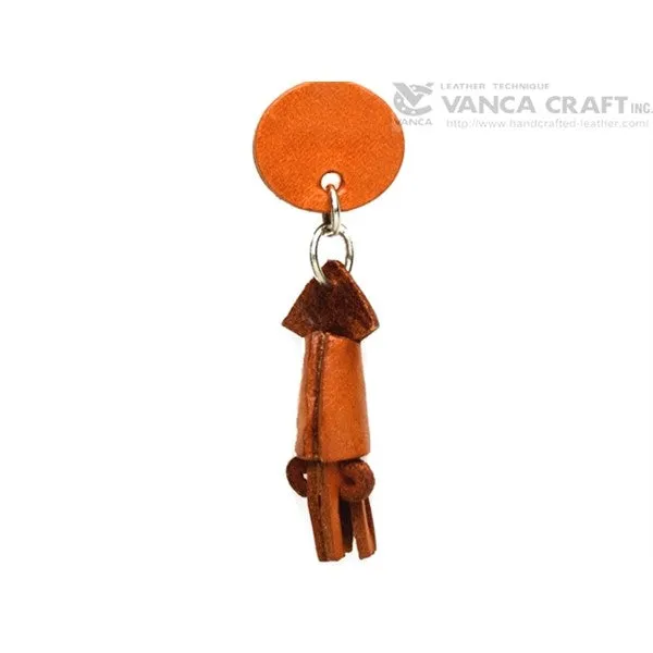 Squid Japanese Leather Keychains Fish