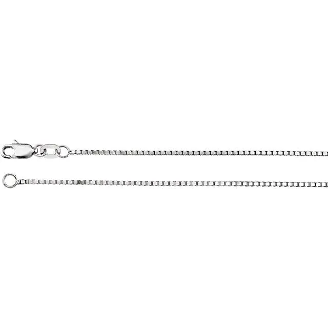 Sterling Silver 1mm Box Chain