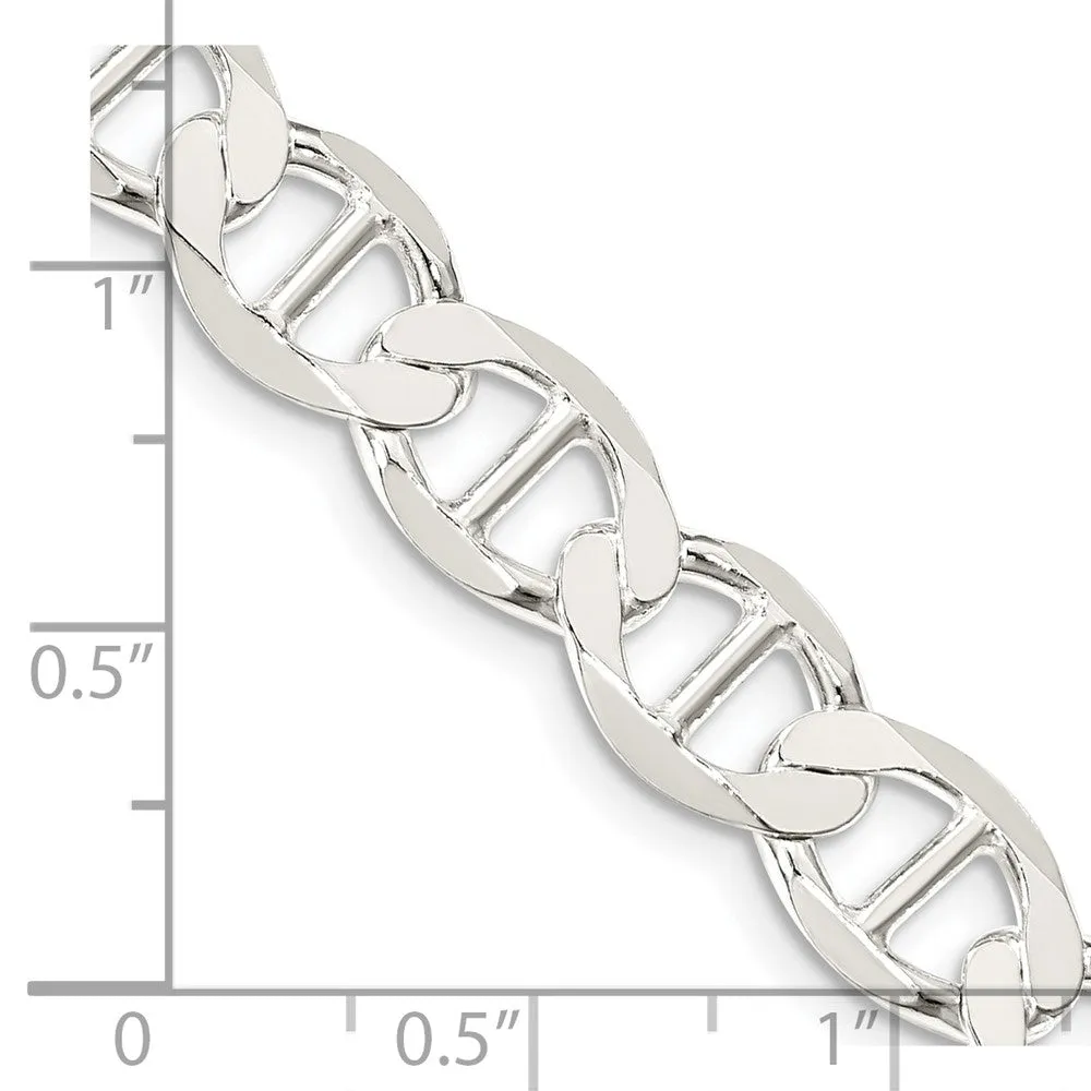 Sterling Silver 8.9mm Flat Anchor Chain