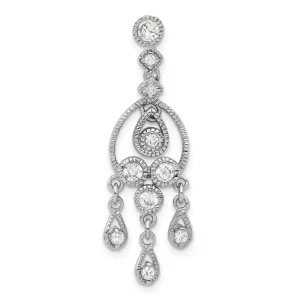 Sterling Silver CZ Chandelier Pendant