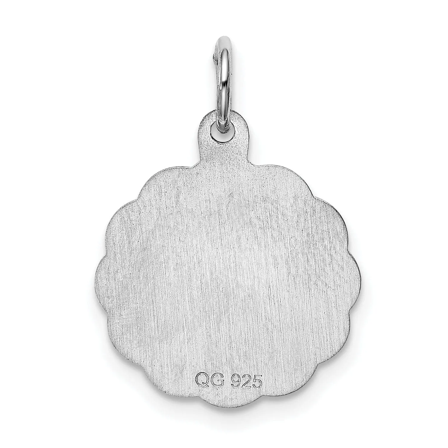 Sterling Silver Praying Hands Disc Charm