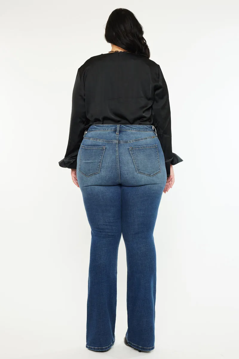 Tiffany High Rise Skinny Bootcut Jeans (Plus Size)
