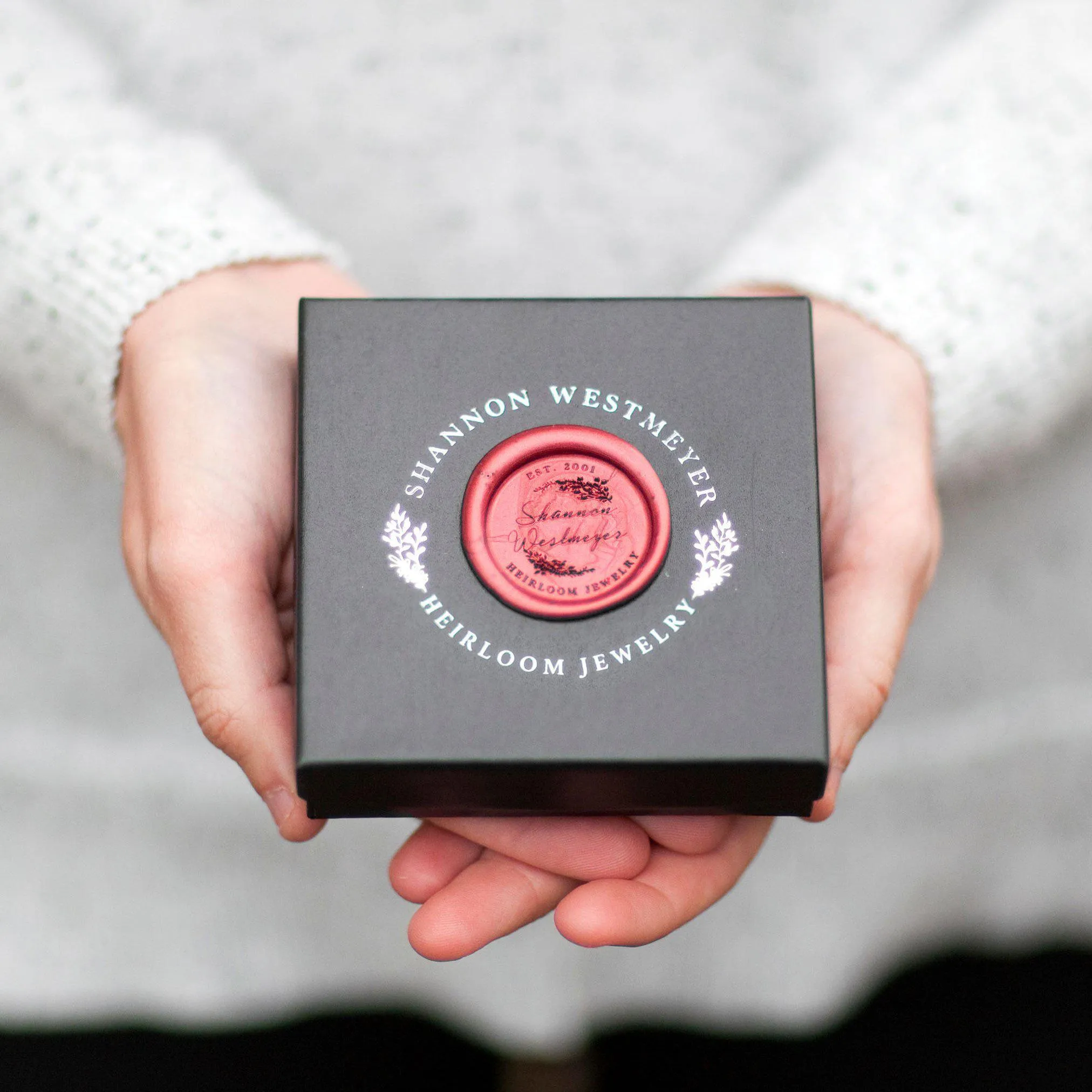 Tiny Initial Wax Seal Silver Charm