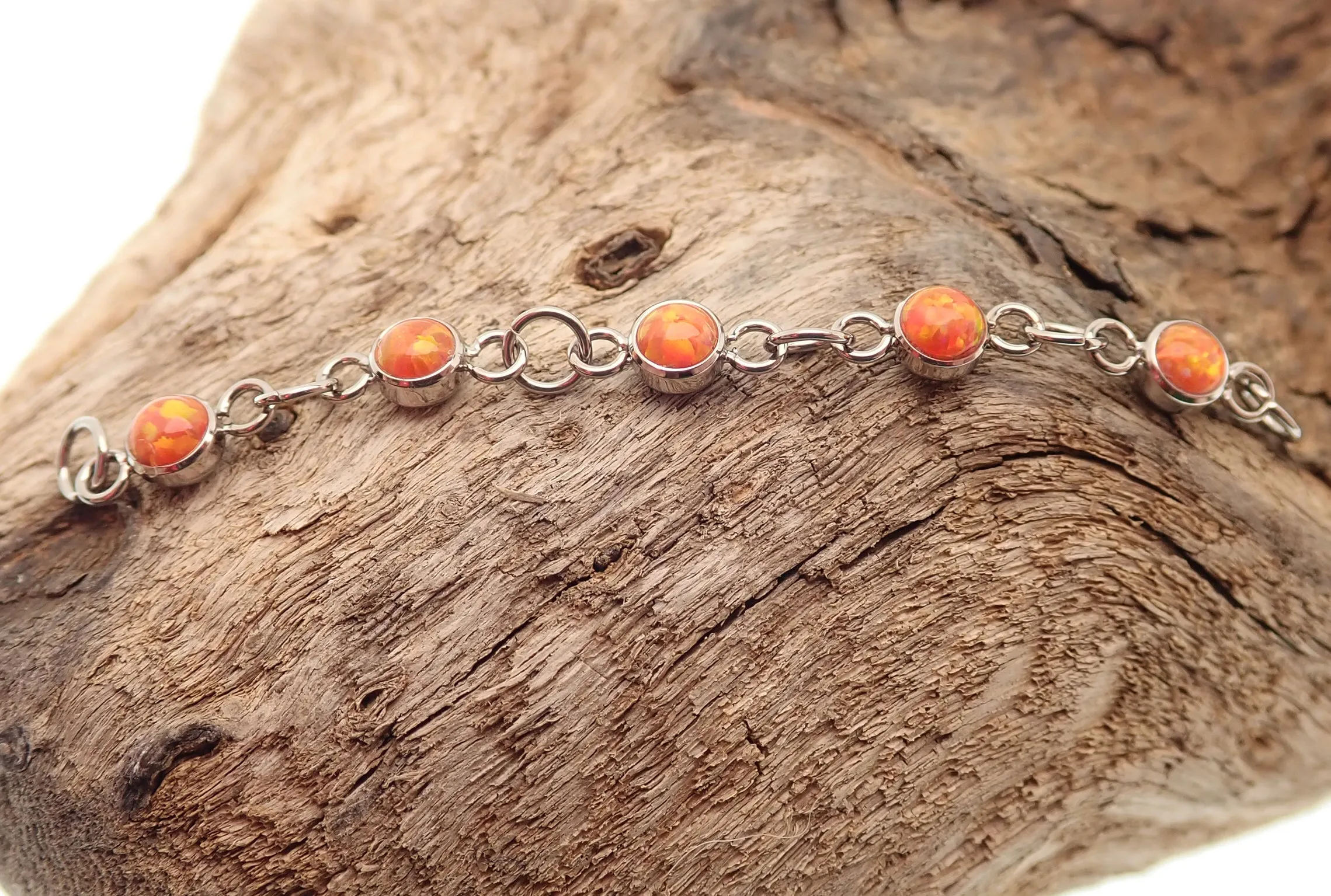 Titanium Opal Piercing add on Chain