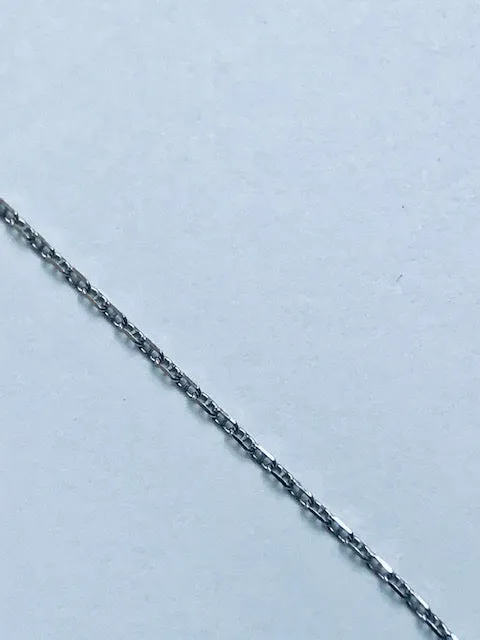 Traditional Diamond Cross in 14k White Gold